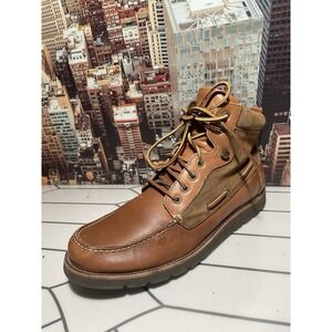 VTG MENS POLO MOCCASIN WORK BROWN BOOTS SIZE 12 D